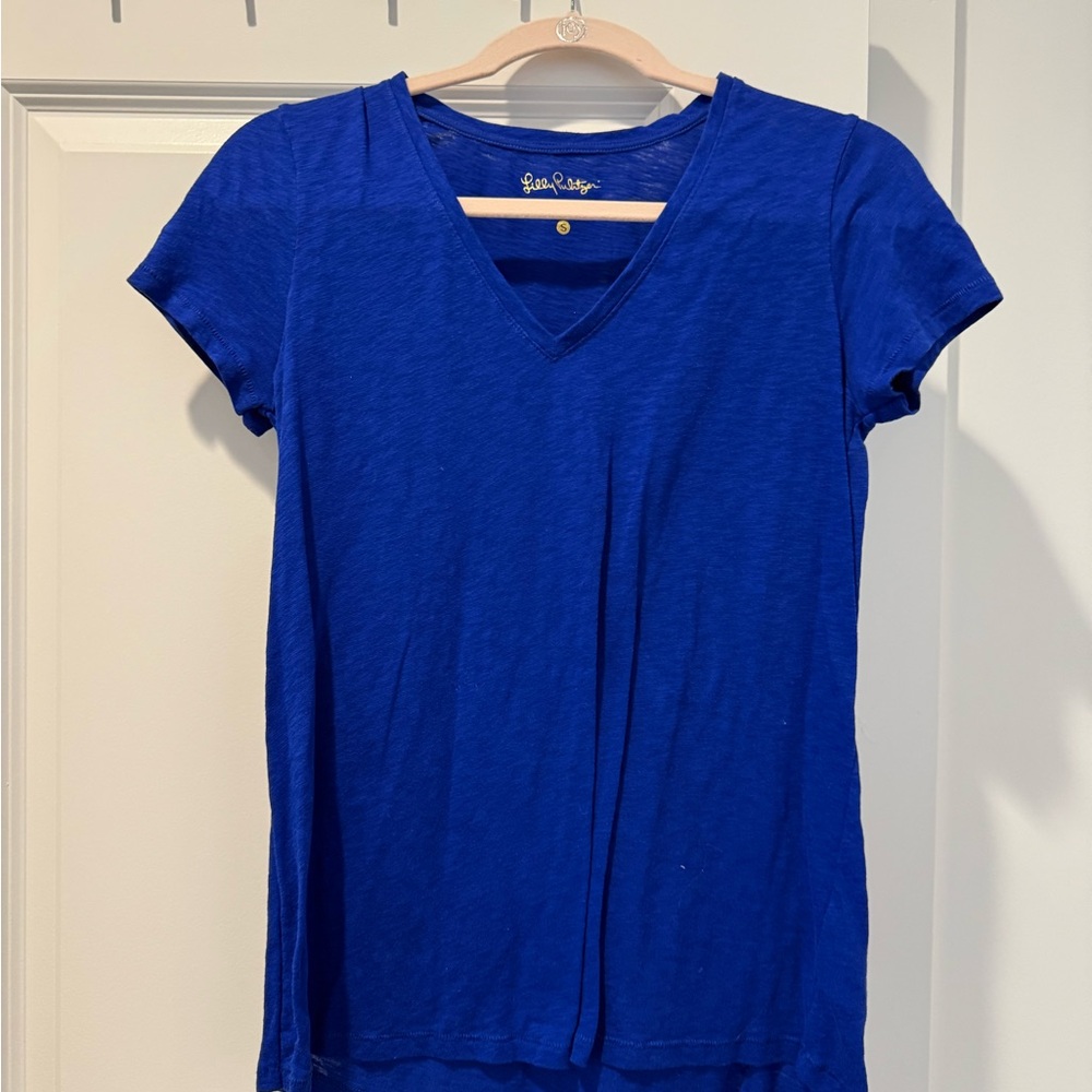Lilly Pulitzer Royal Blue V-Neck Tee